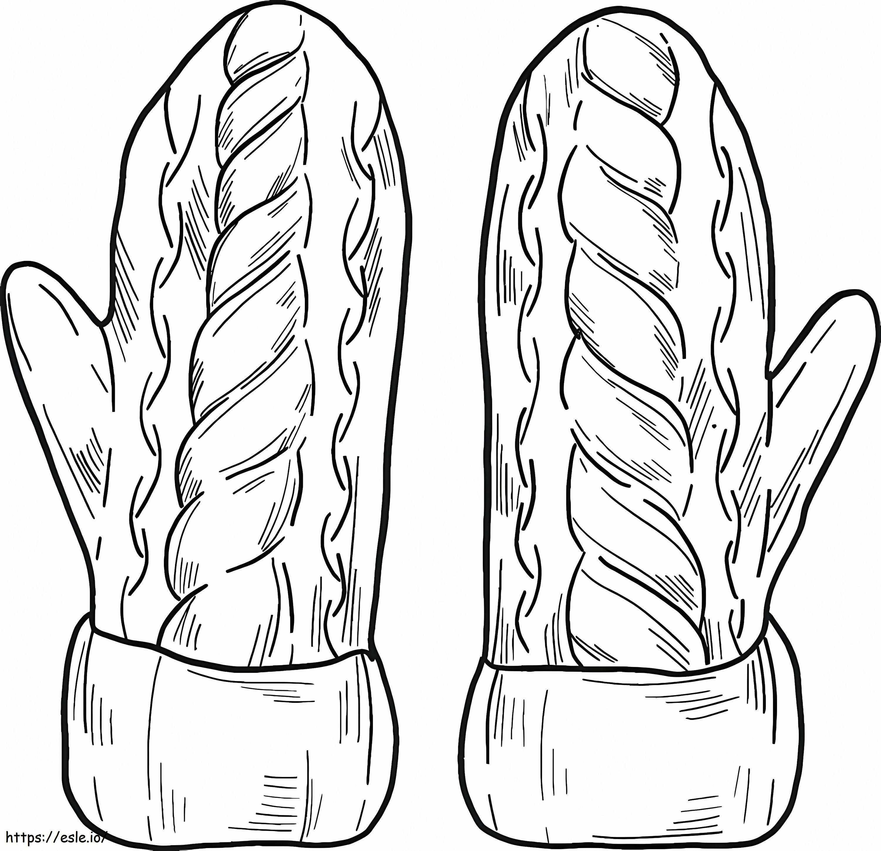 Mittens For Xmas coloring page