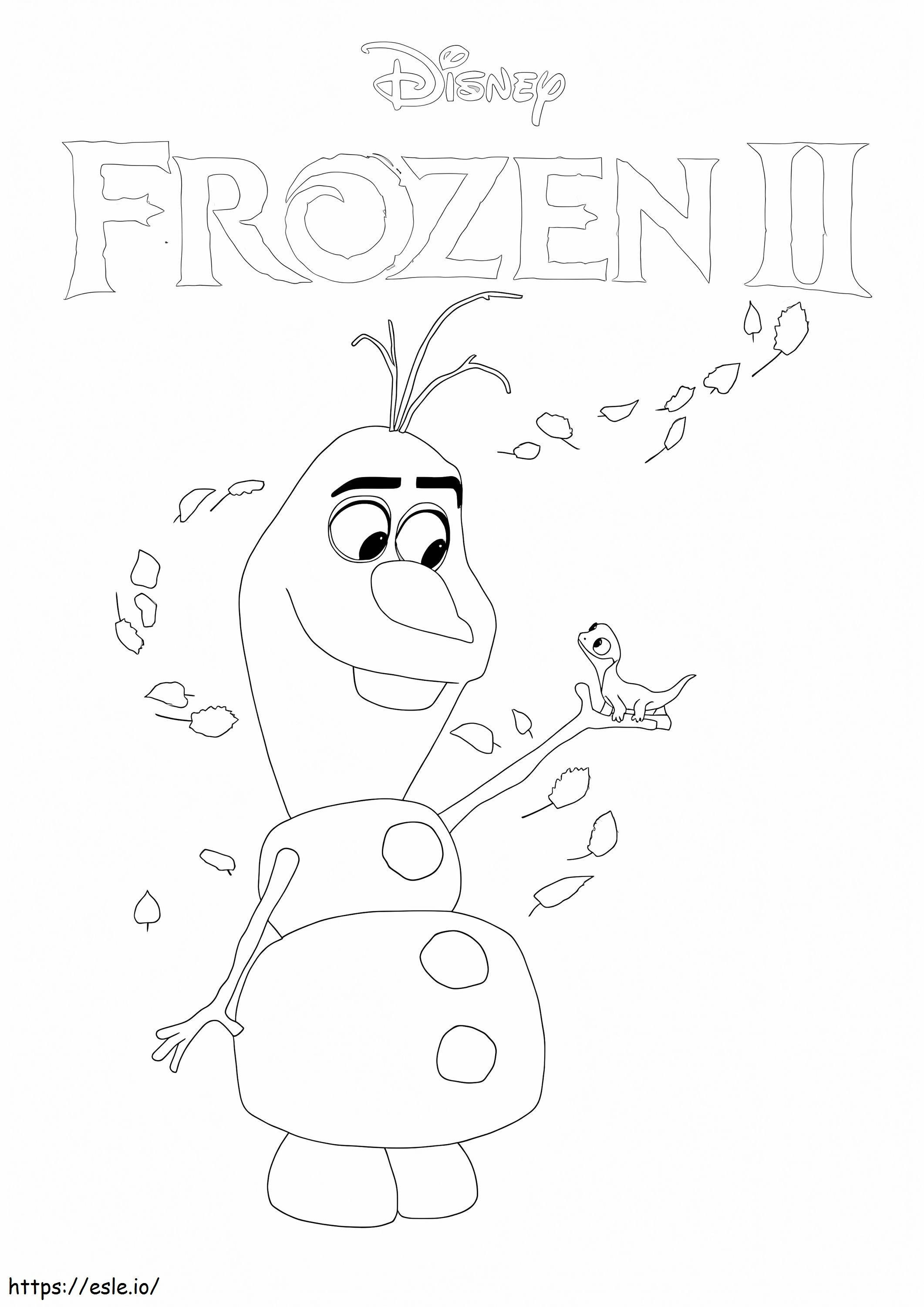 Frozen Olaf And Bruni 2 coloring page