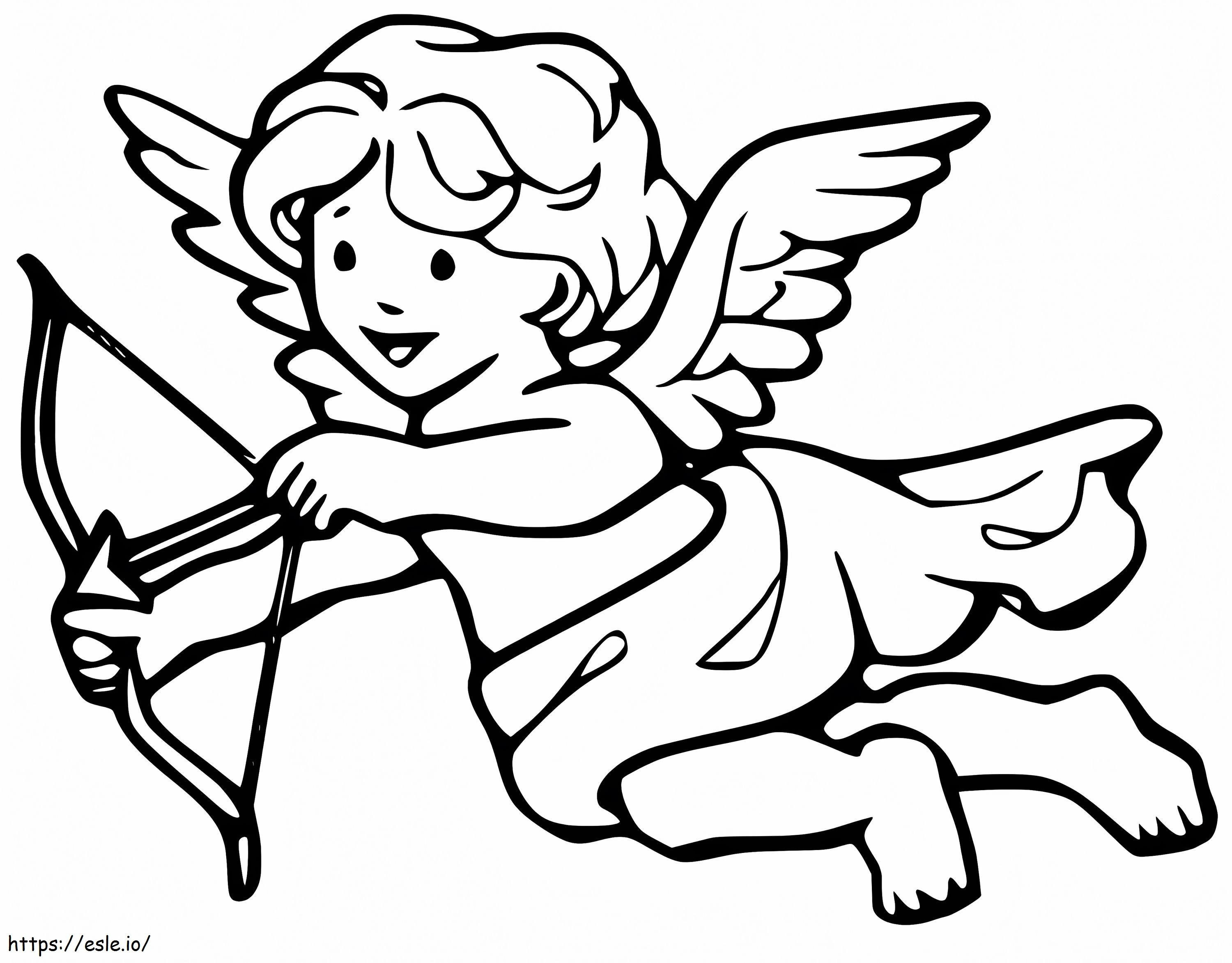 Lovely Cupid coloring page