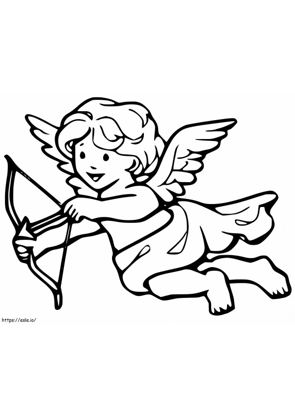 Coloriage Beau Cupidon à imprimer dessin