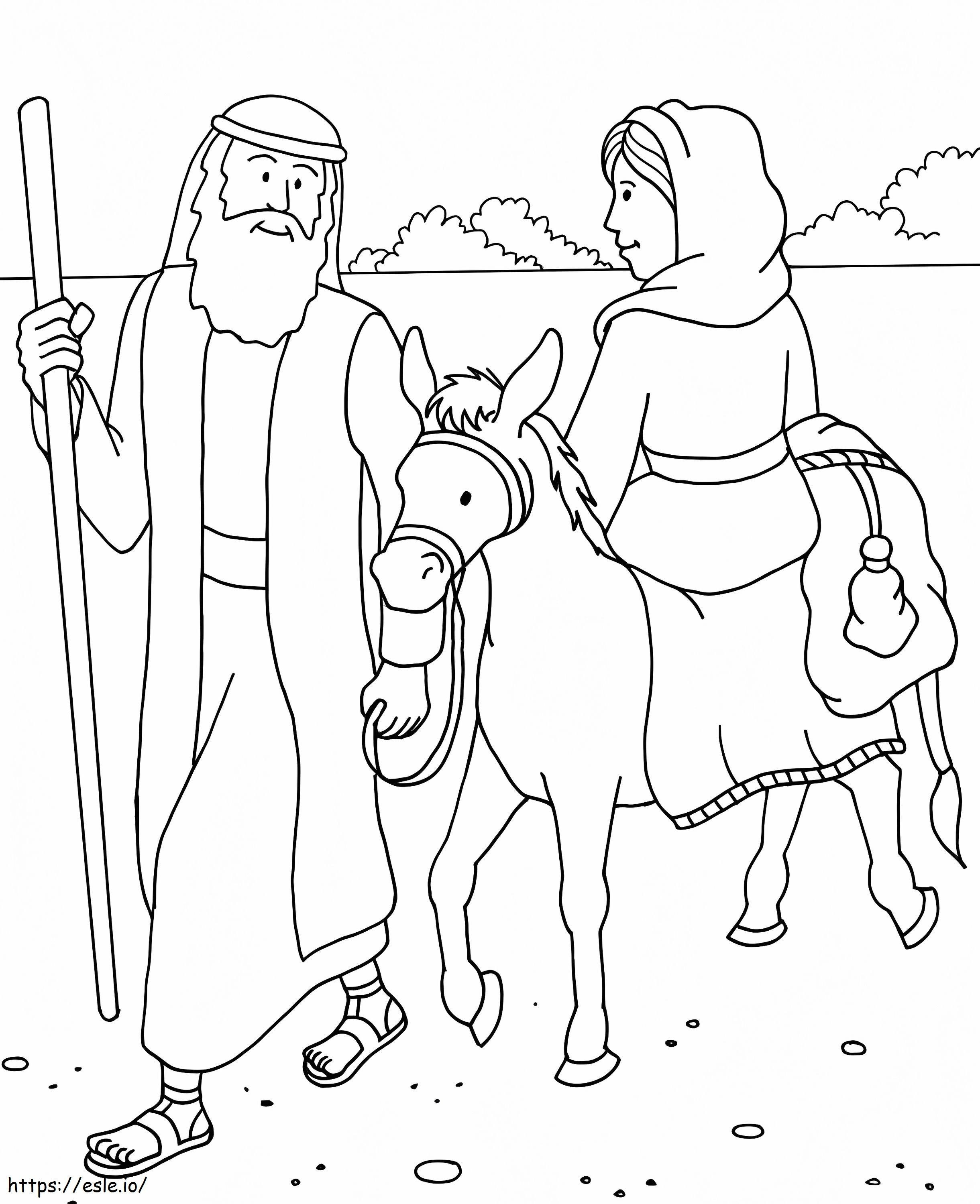 Abraham And Sarah Bible coloring page