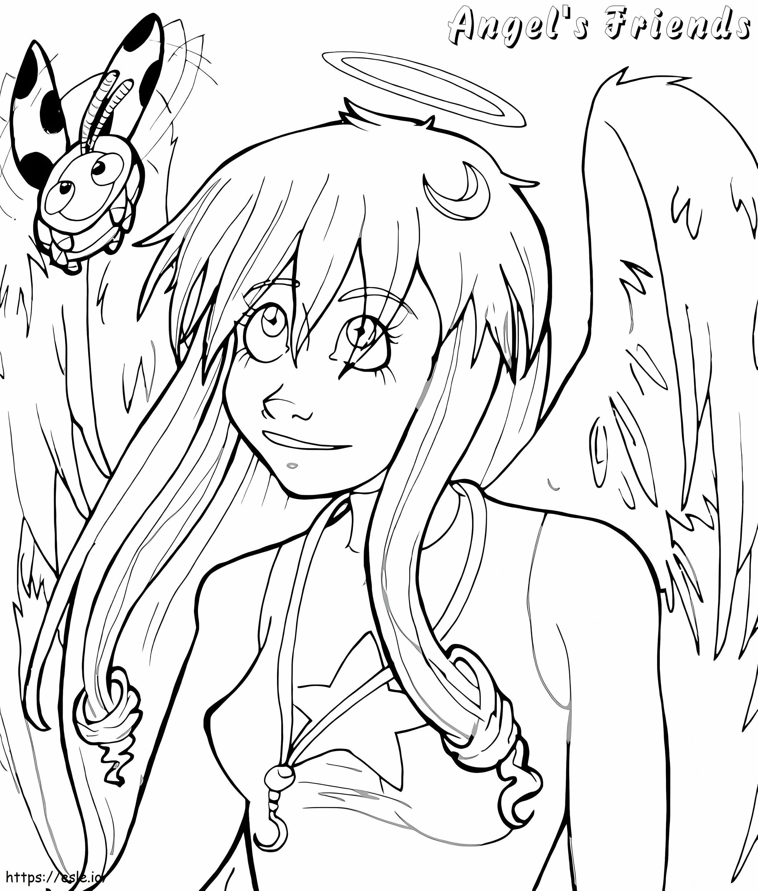Angels Friends 7 coloring page