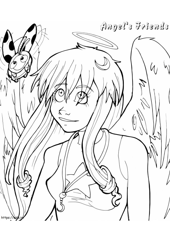 Angels Friends 7 coloring page