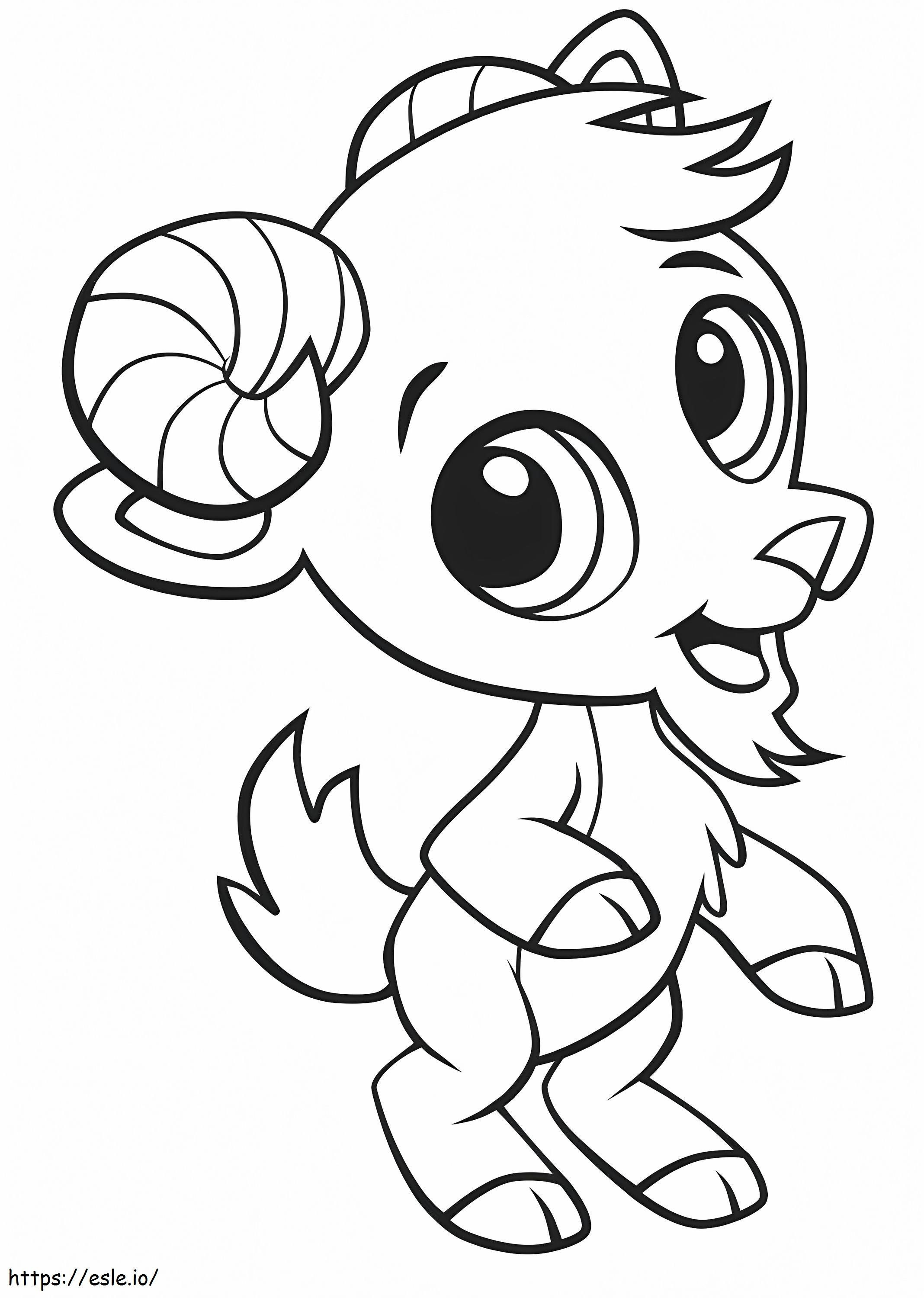 1559984287 Goat A4 coloring page