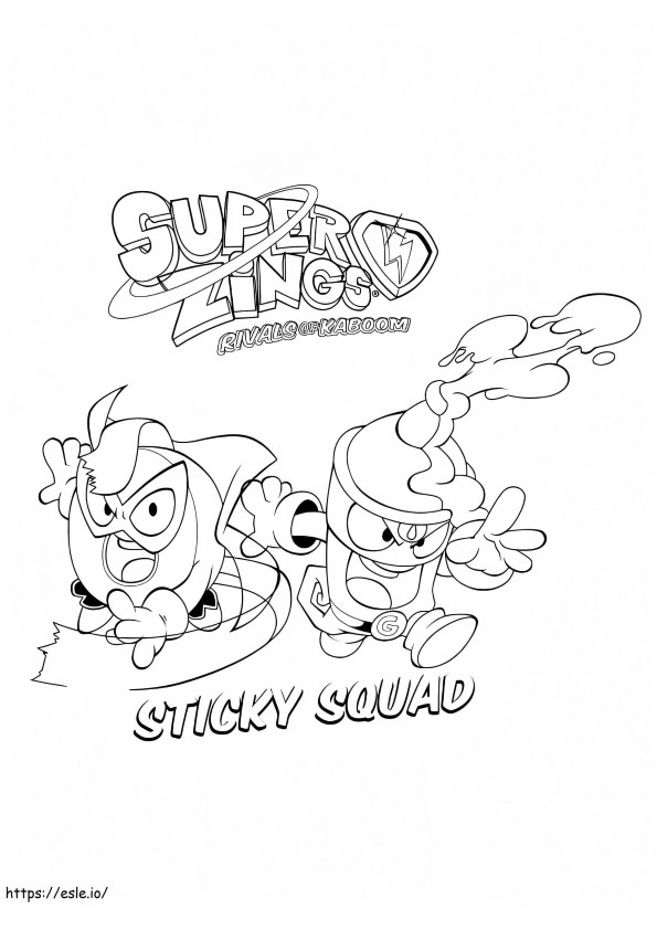 Sticky Squad Superzings ausmalbilder