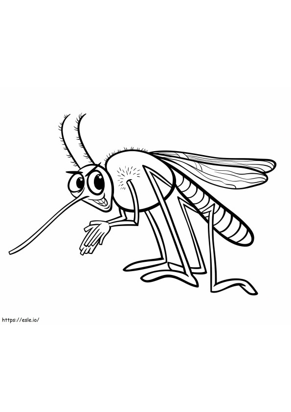 Evil Mosquito coloring page