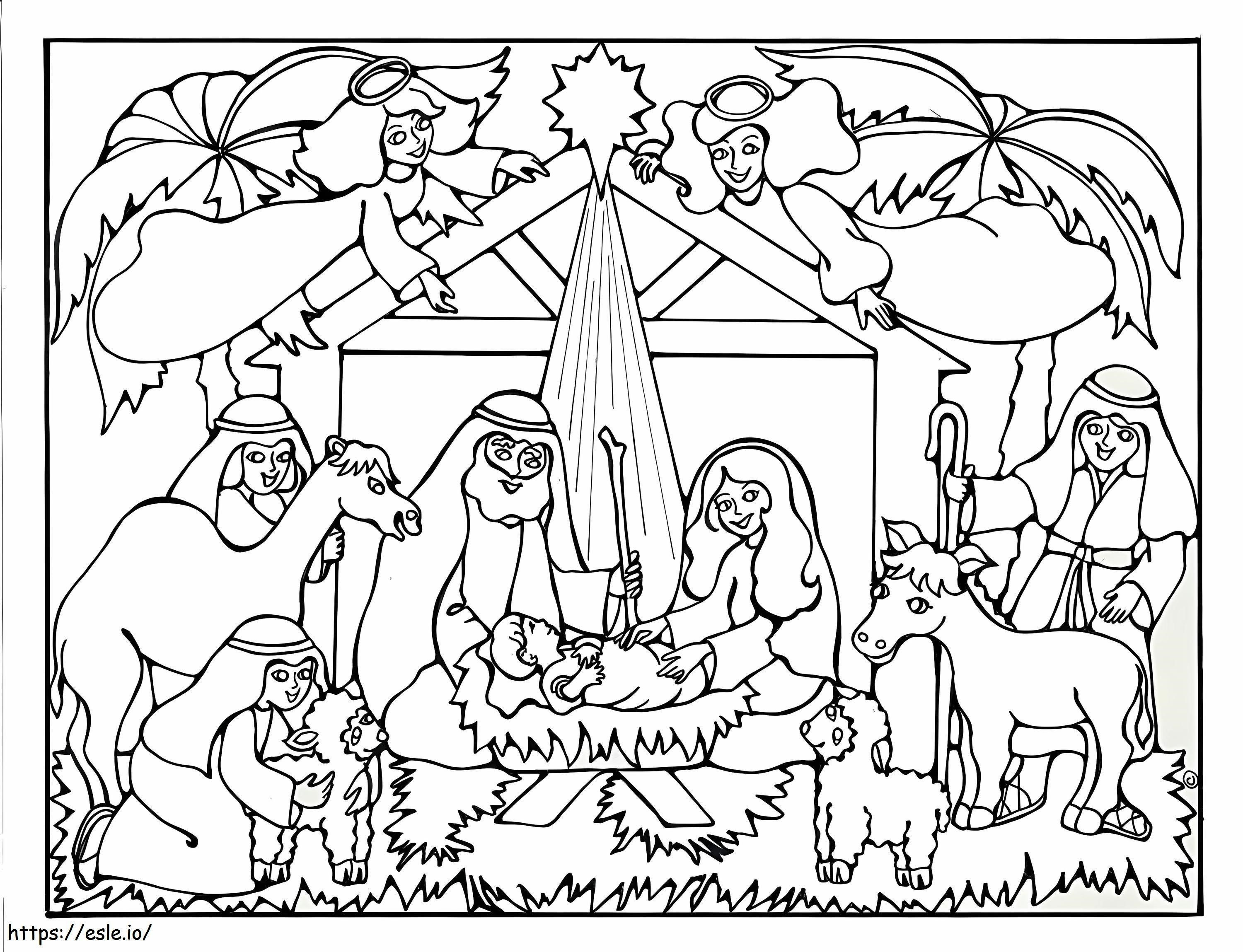 Baby Jesus 7 coloring page