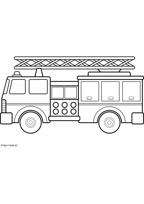 1543542383 Vehículos de rescate 13 Vehículos E Camión inspirador Hermoso vehículo Dibujo gratuito a escala 2 para colorear