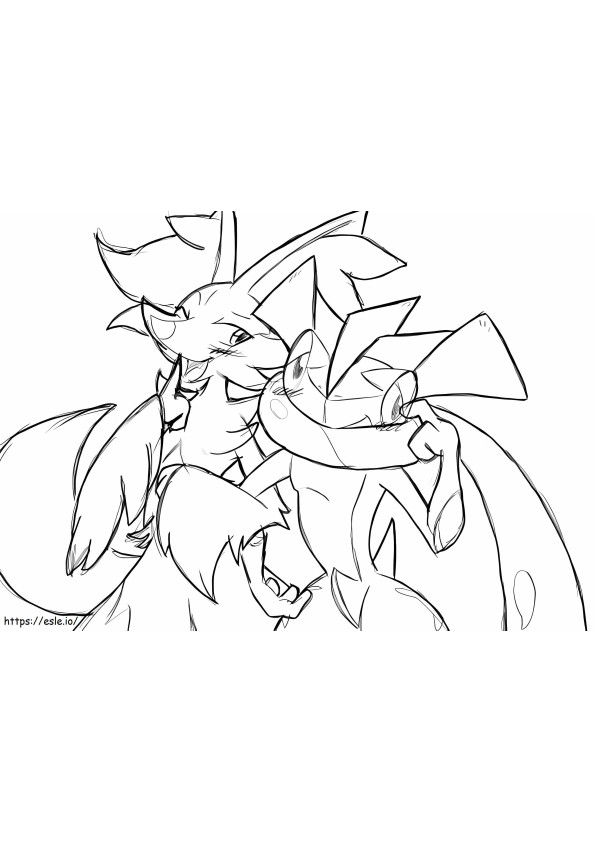Delphox ja Greninja