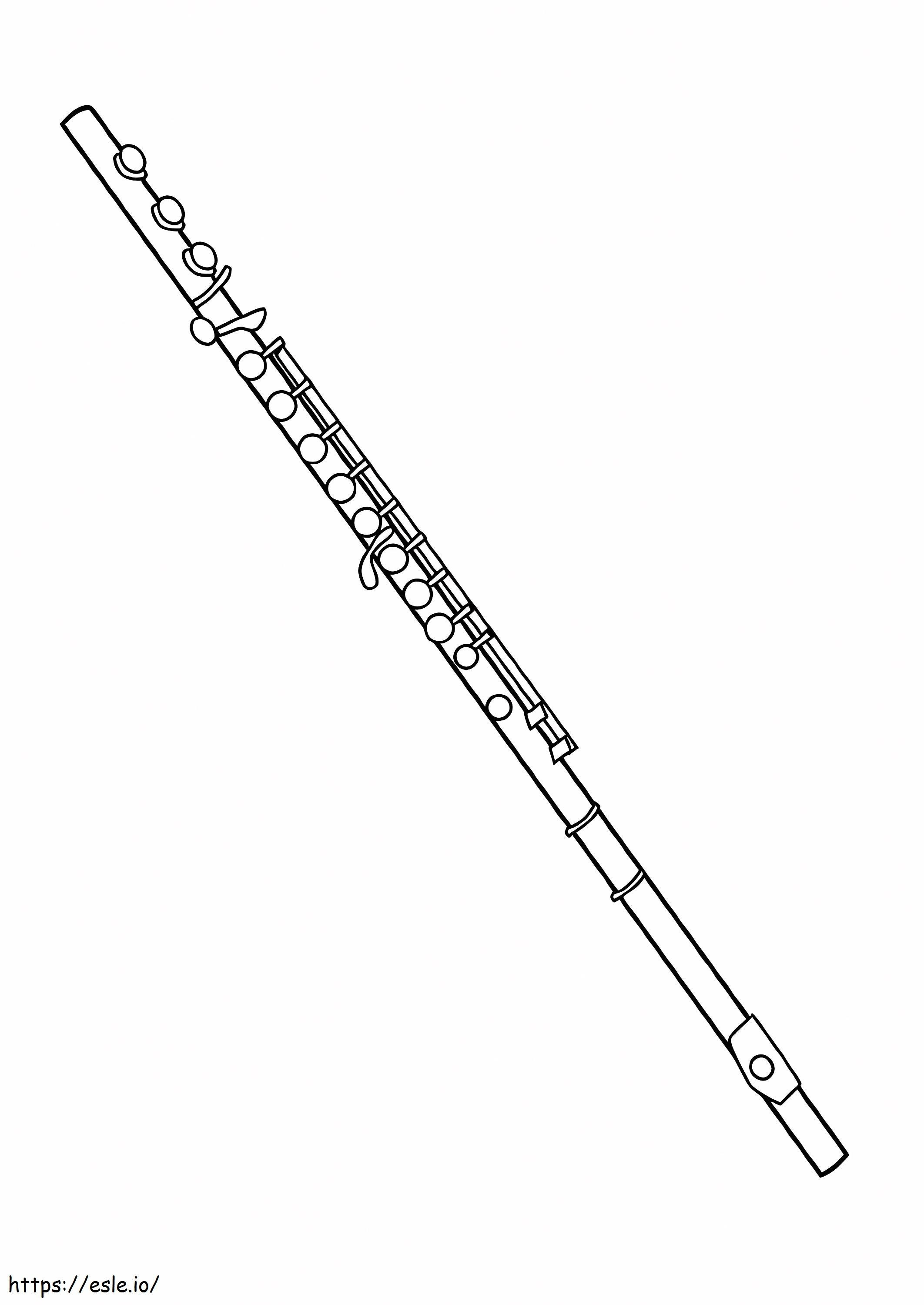 Flauto normale da colorare
