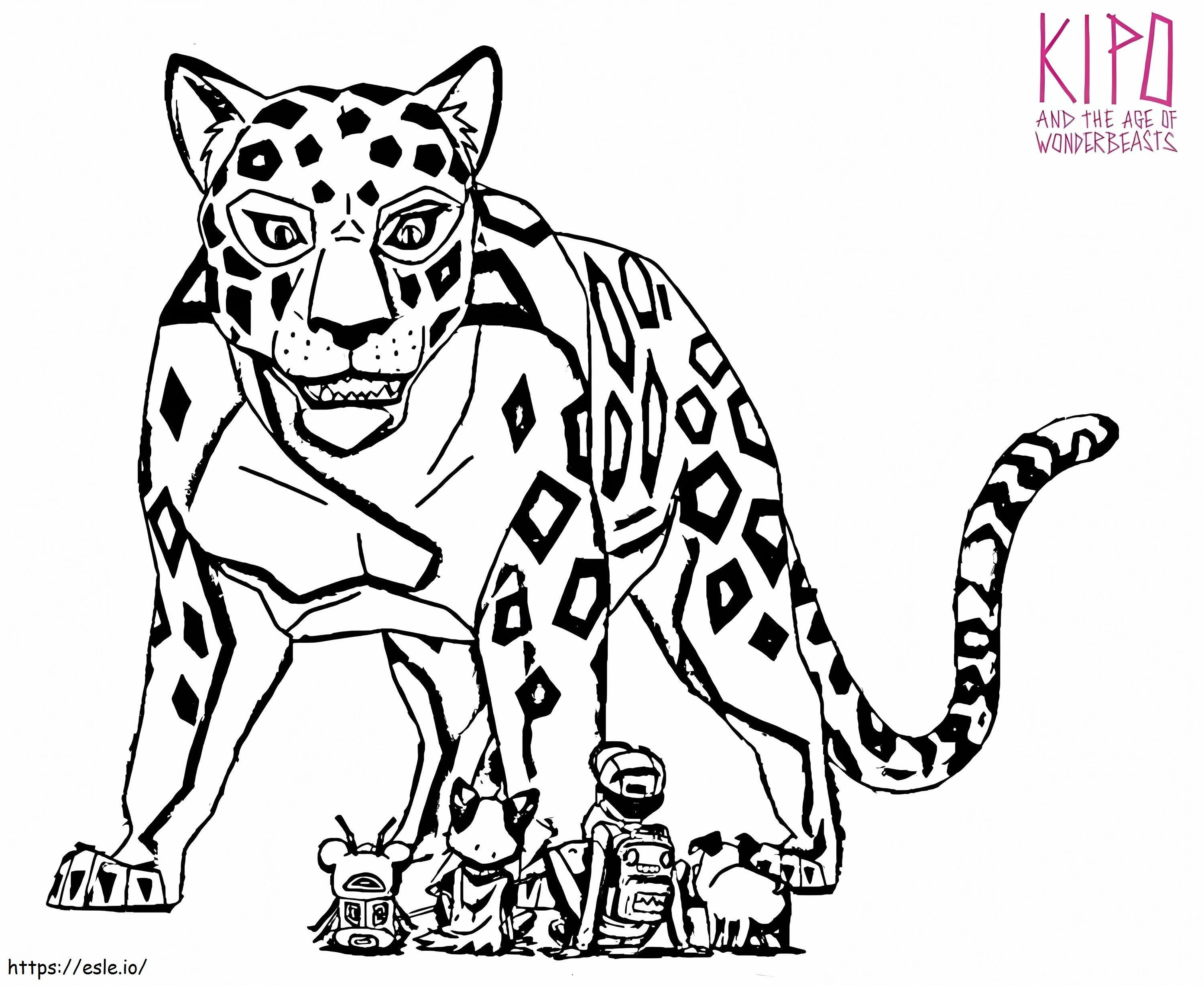 Coloriage Kipo et l'ère des merveilles 1 à imprimer dessin