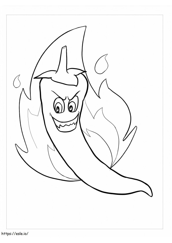Fun With Chili coloring page