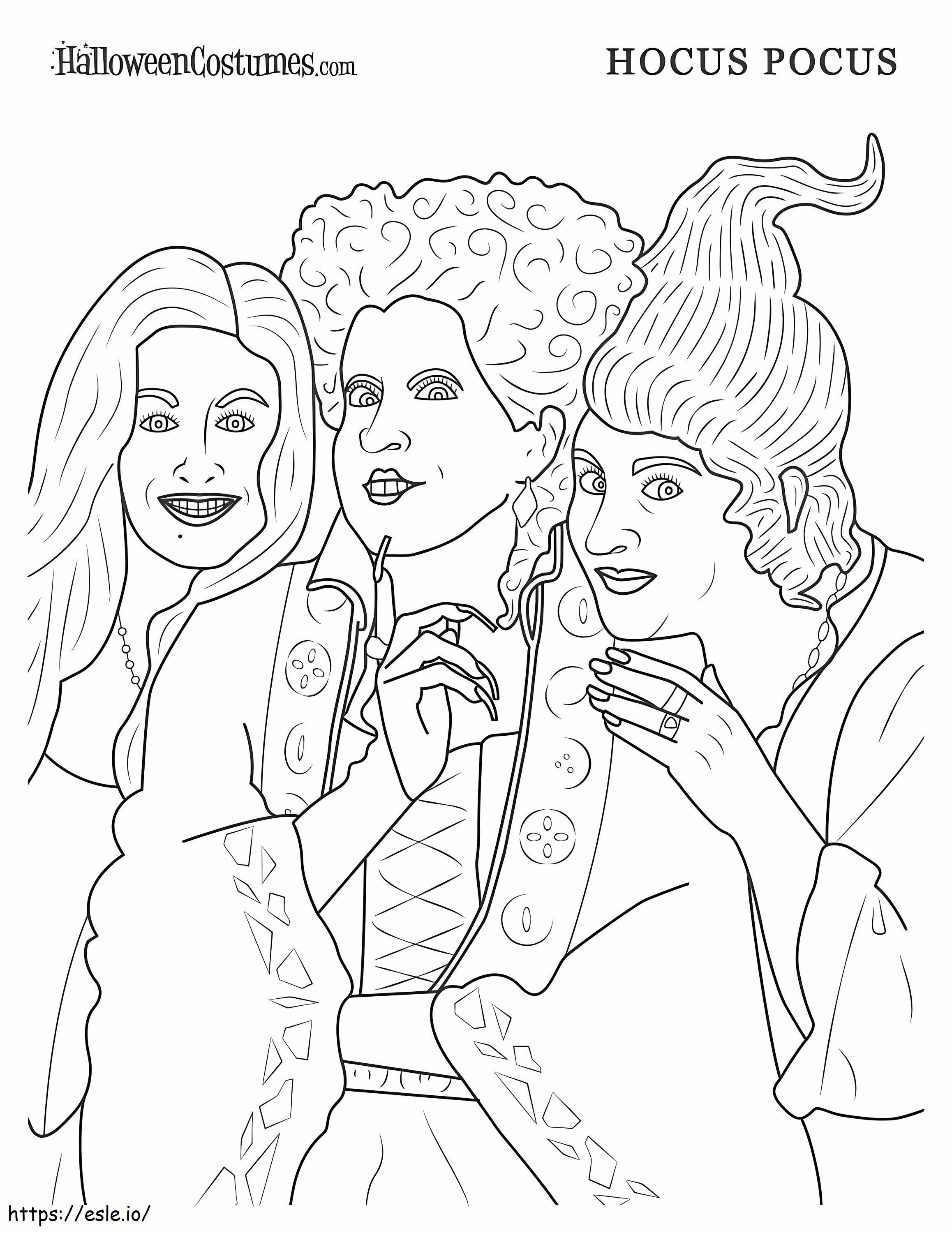 Hocus Pocus To Color coloring page