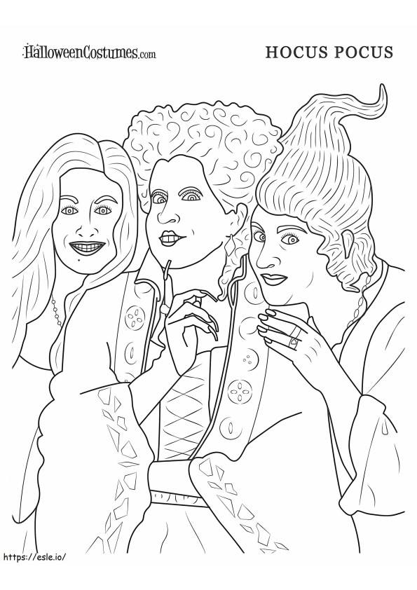 Hocus Pocus To Color coloring page