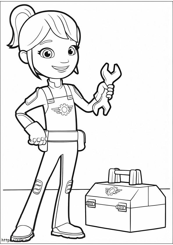 1533952042 Gabby With Wrench A4 coloring page