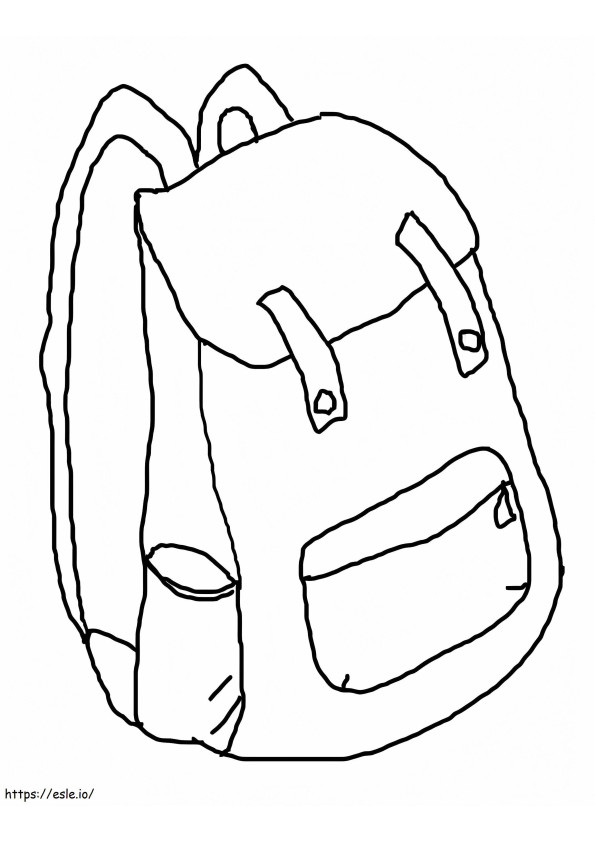 Nyomtatható Easy Backpack kifestő