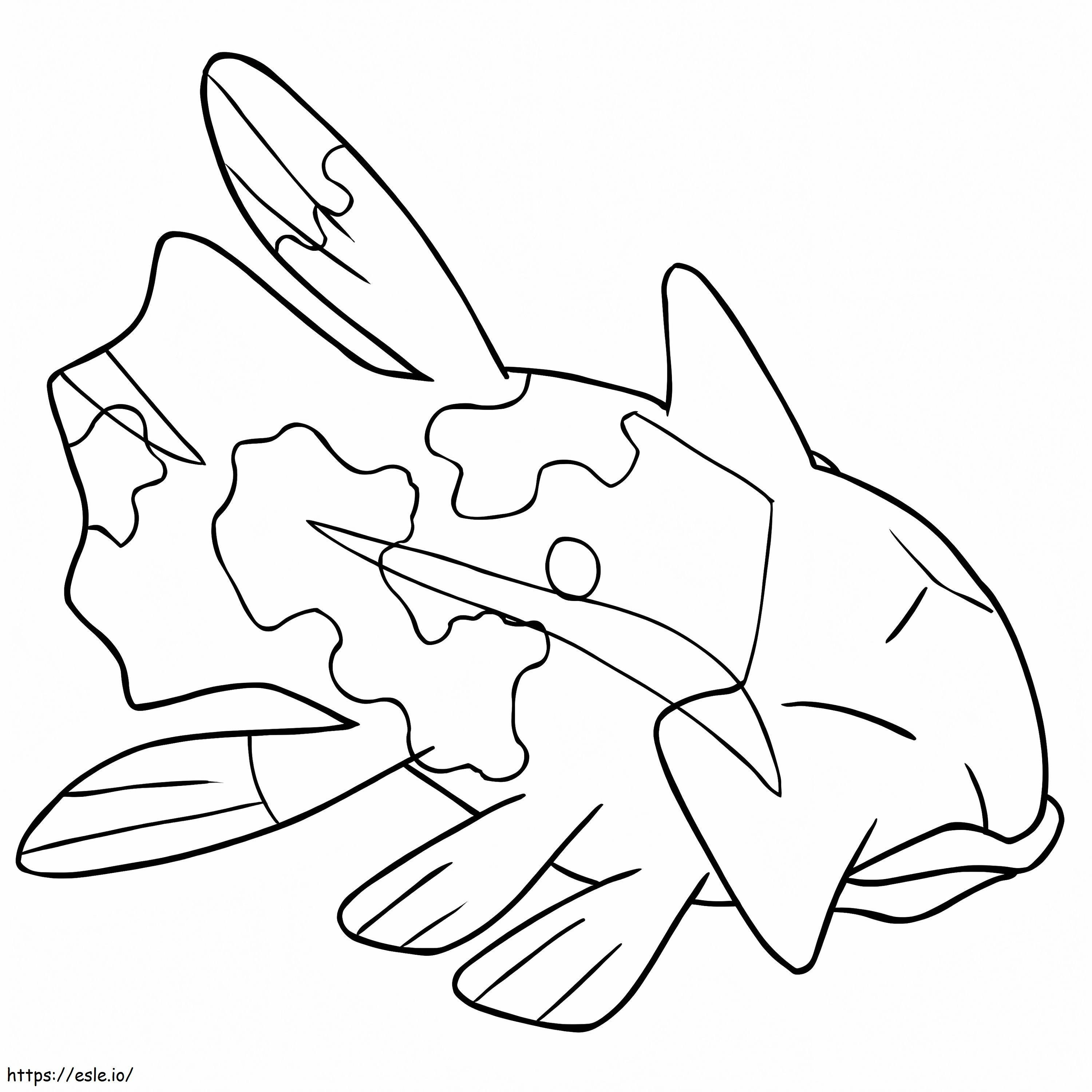 Coloriage Pokémon Relicanth imprimable à imprimer dessin