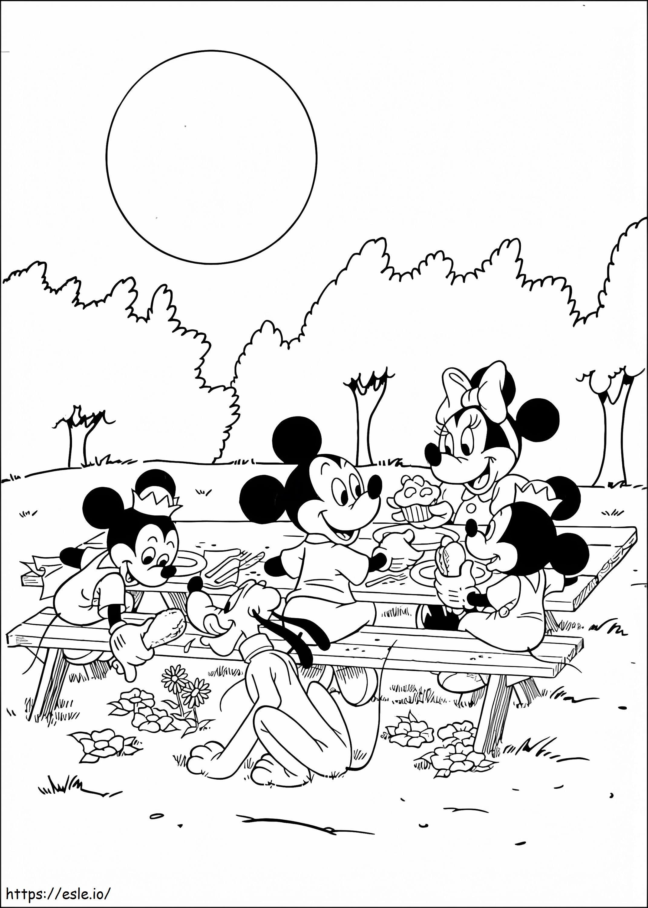 Mickeys Family coloring page