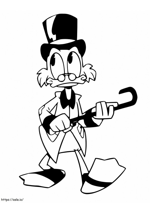 Scrooge McDuck 3 coloring page