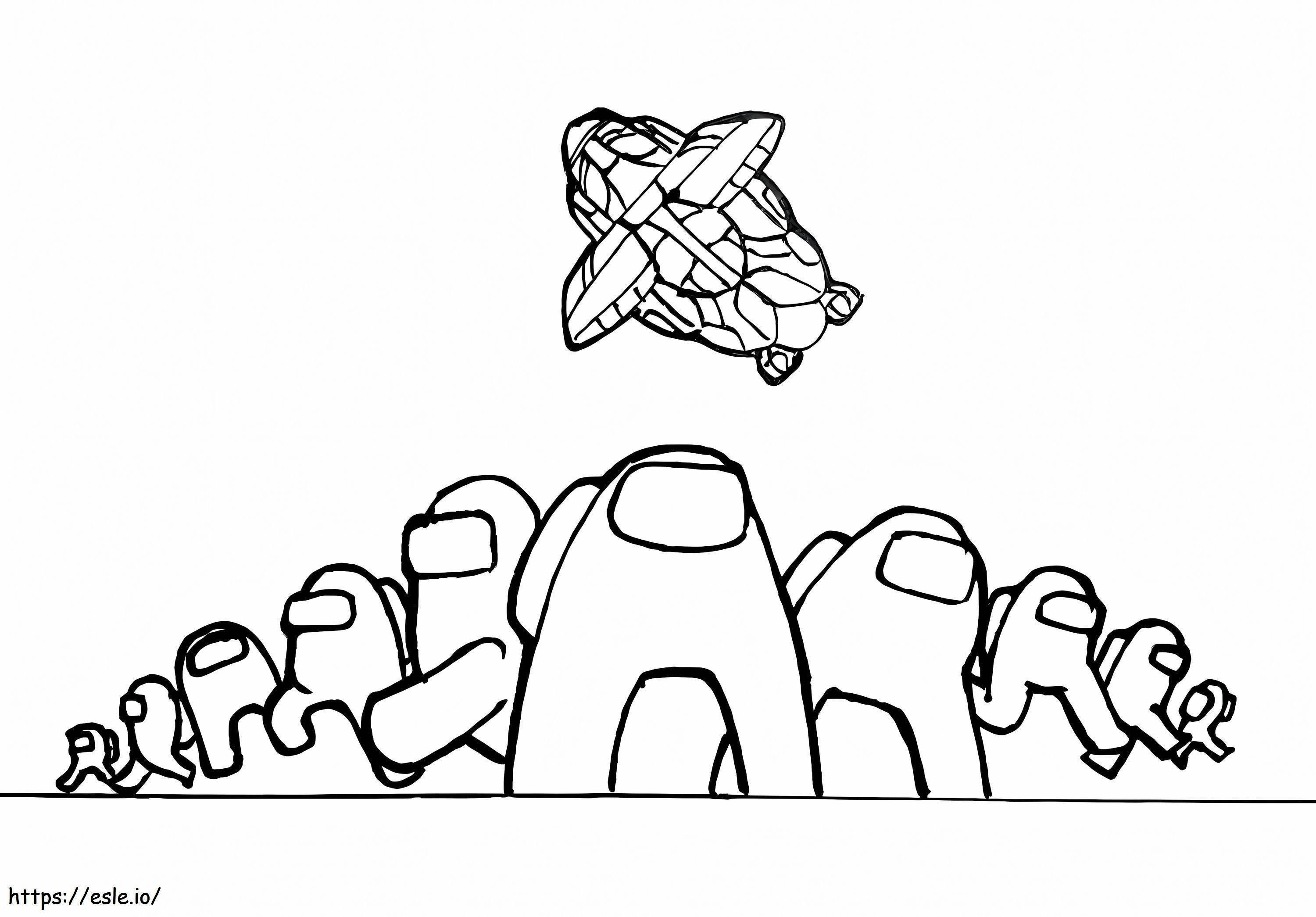 Among Us Game coloring page