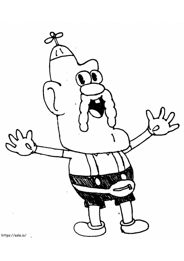 Free Printable Uncle Grandpa coloring page