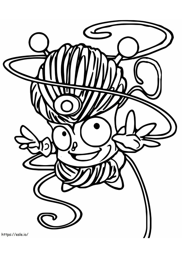 Tangle Boy Superzings coloring page