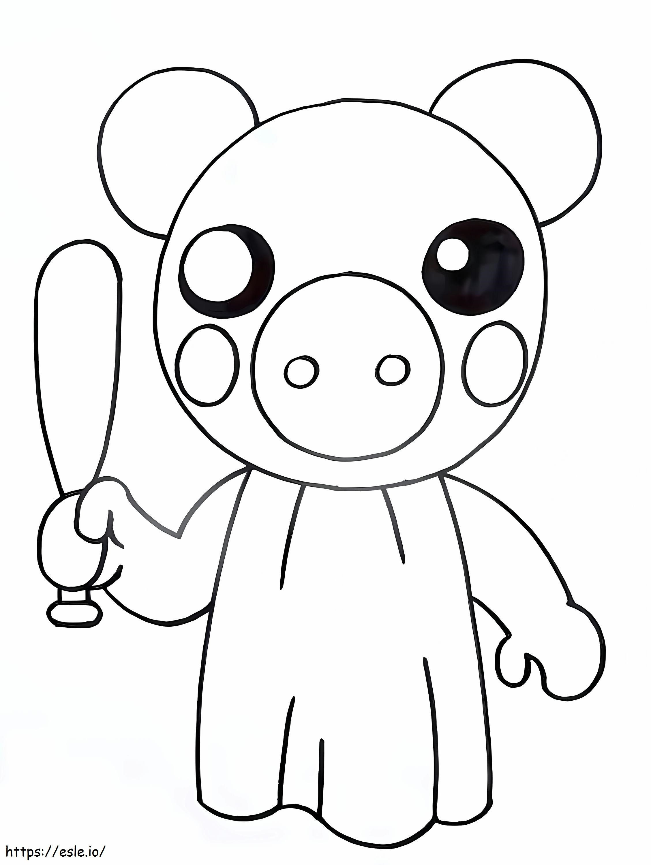 Piggy Roblox 2 coloring page