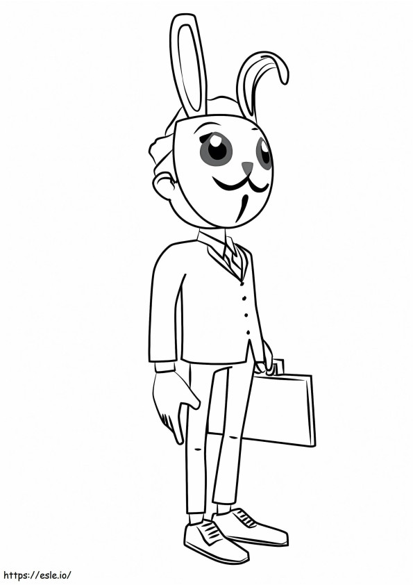 Frank From Subway Surfers coloring page