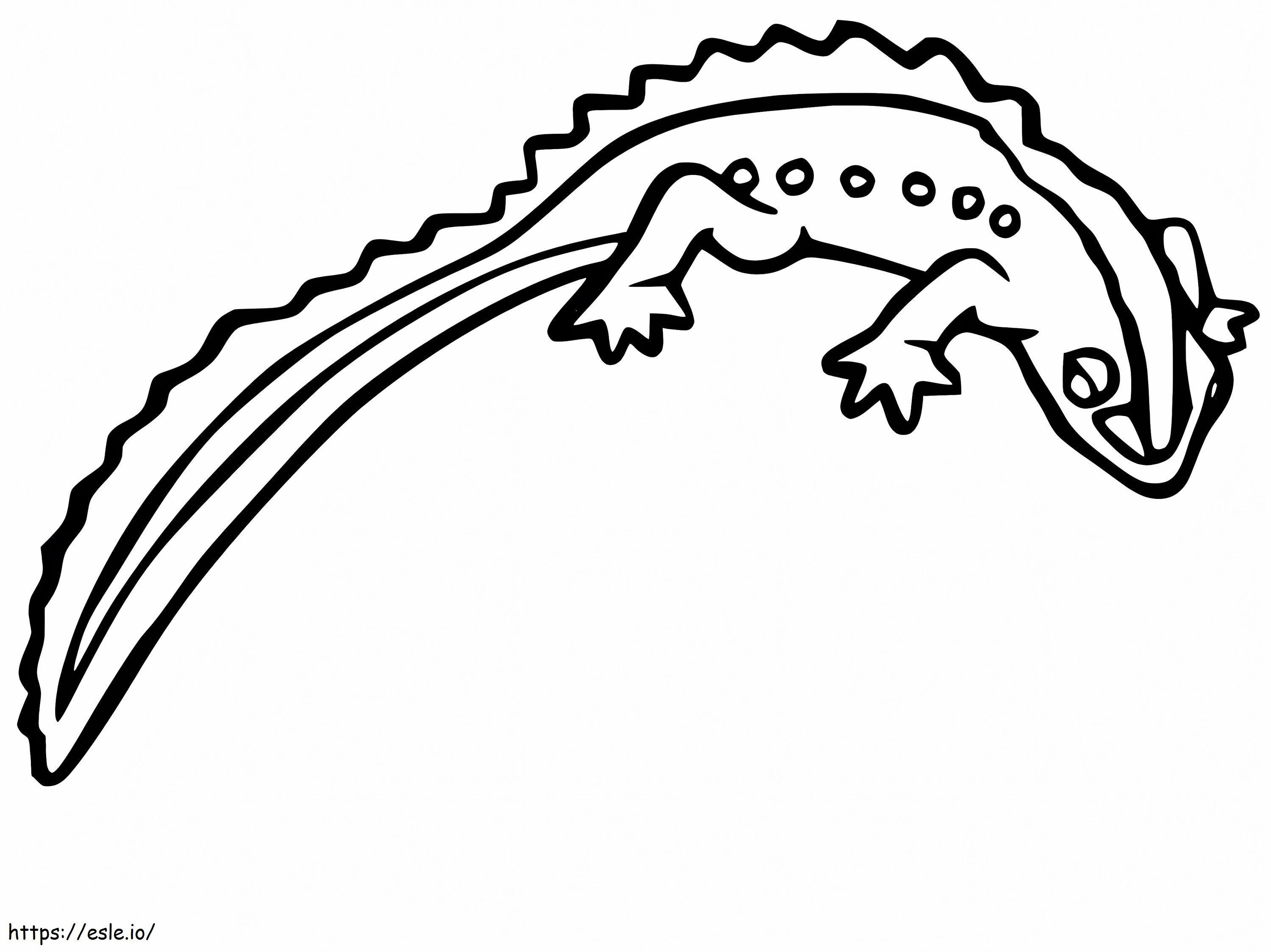 Free Newt coloring page