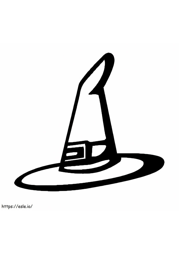 Witch Hat 4 coloring page