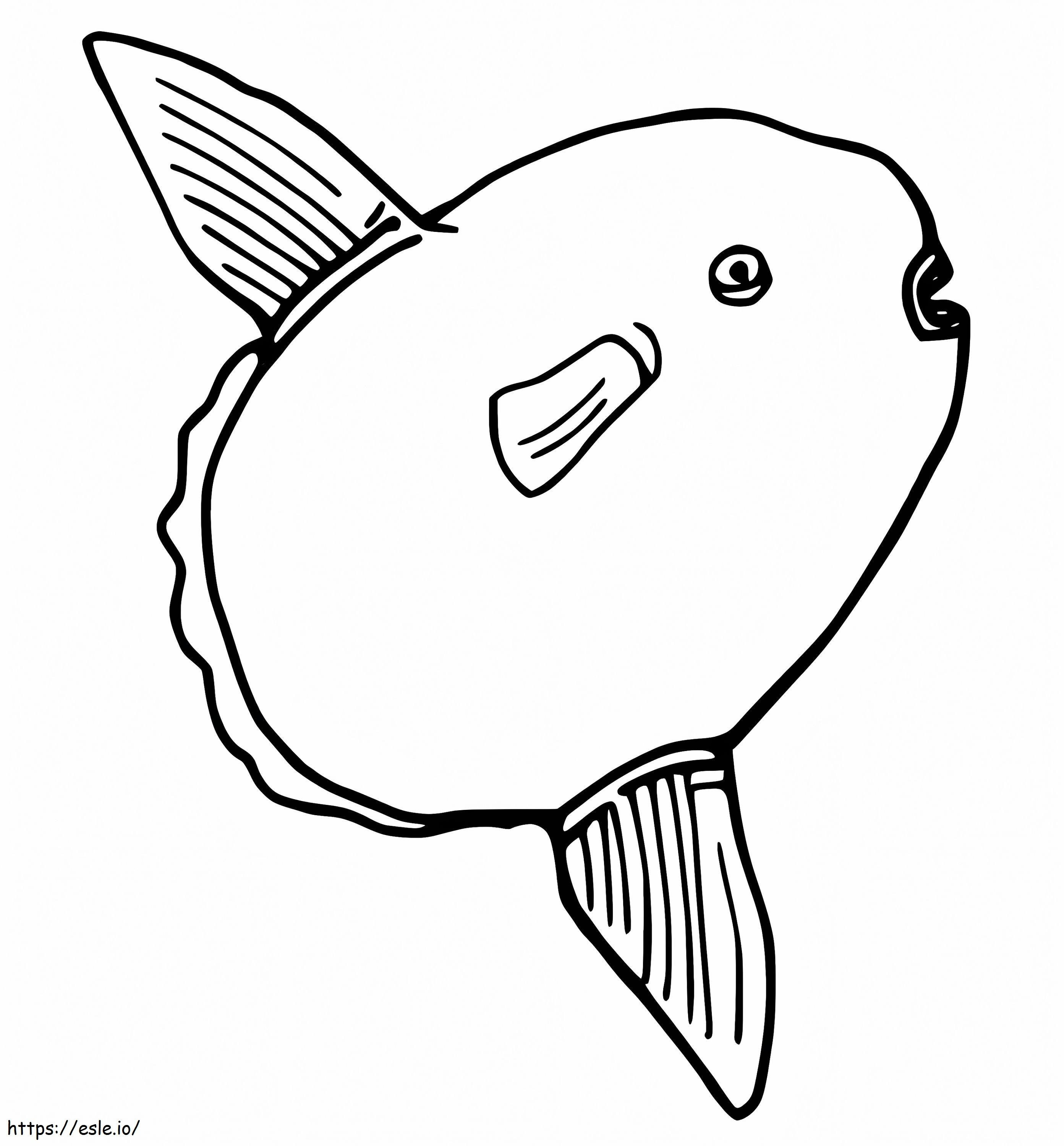 Helppo Sunfish värityskuva