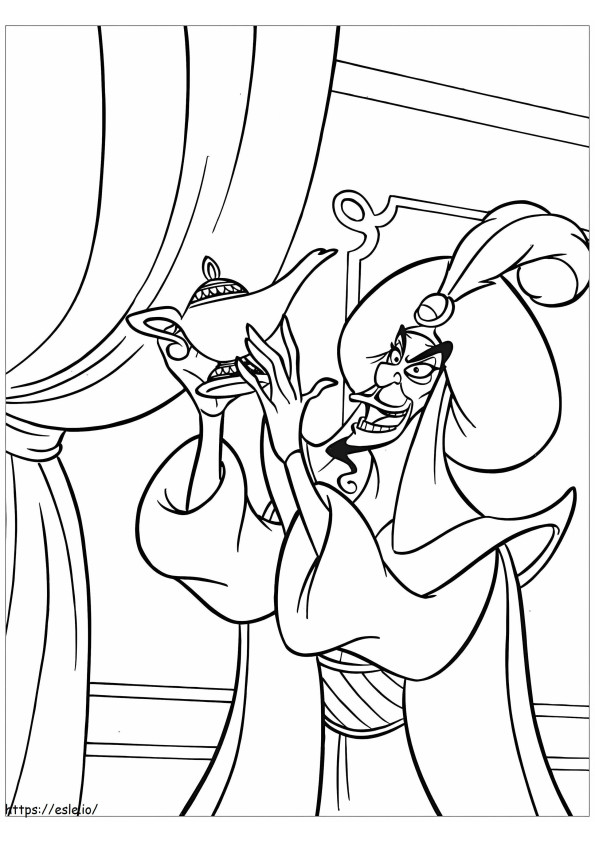 Evil Jafar coloring page