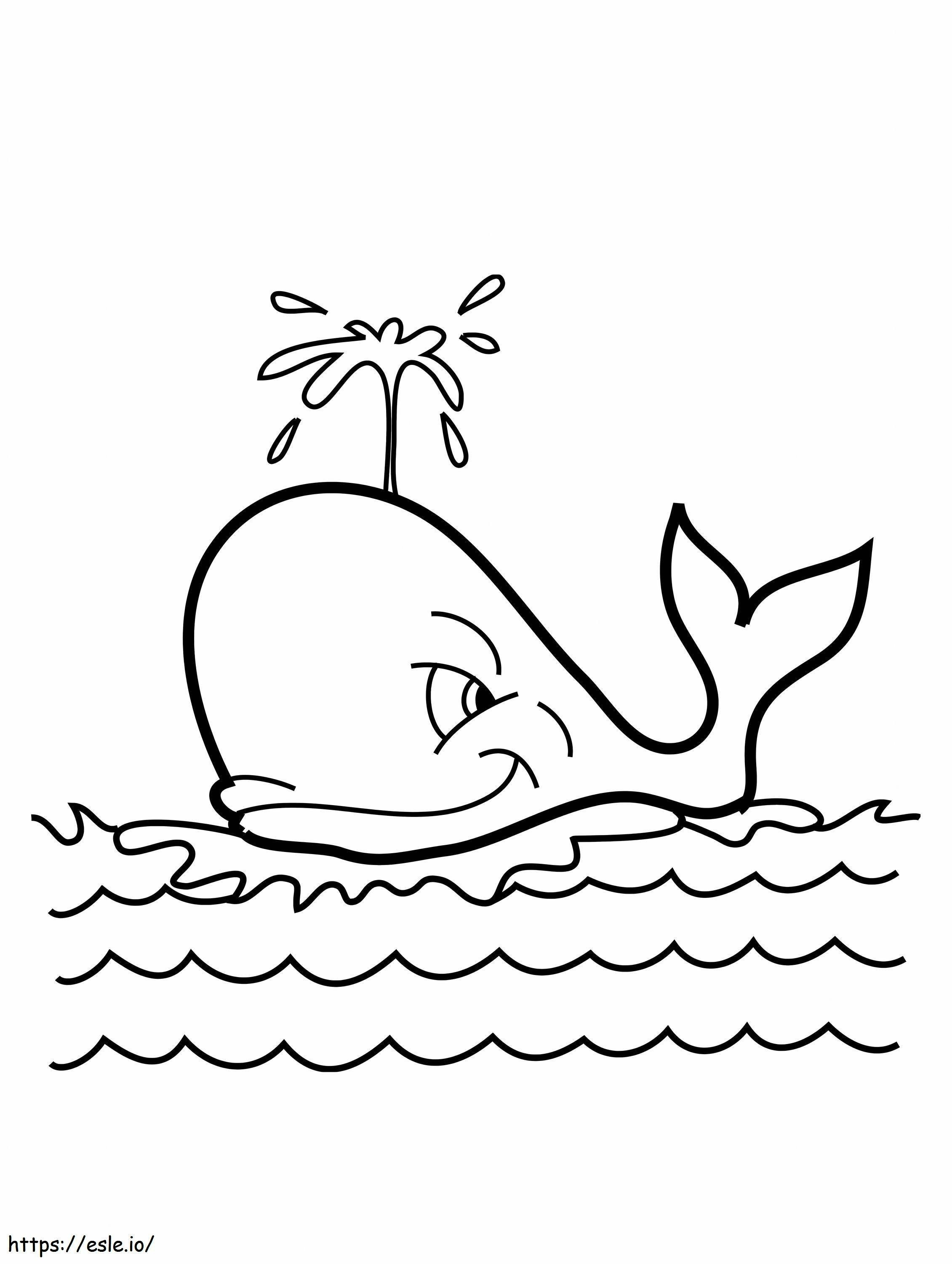 Coloriage Baleine à écailles normales à imprimer dessin