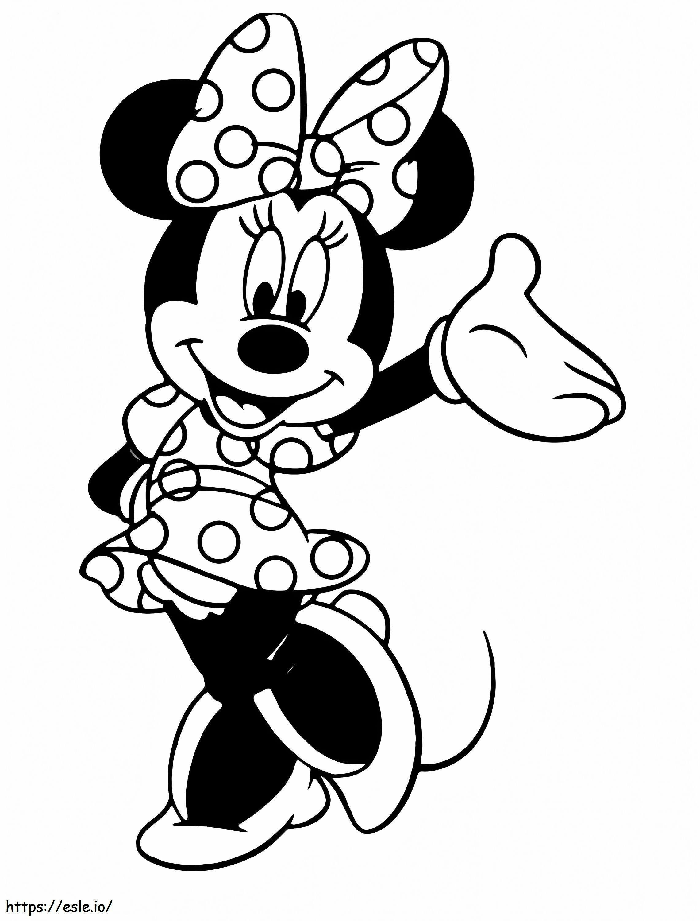 Divertente topolina Minnie da colorare