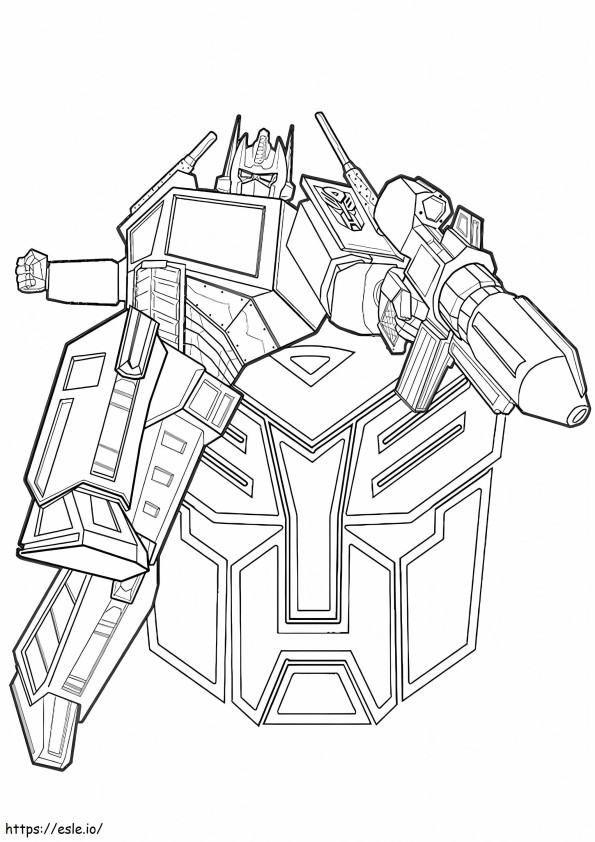 Autobot Transformer coloring page