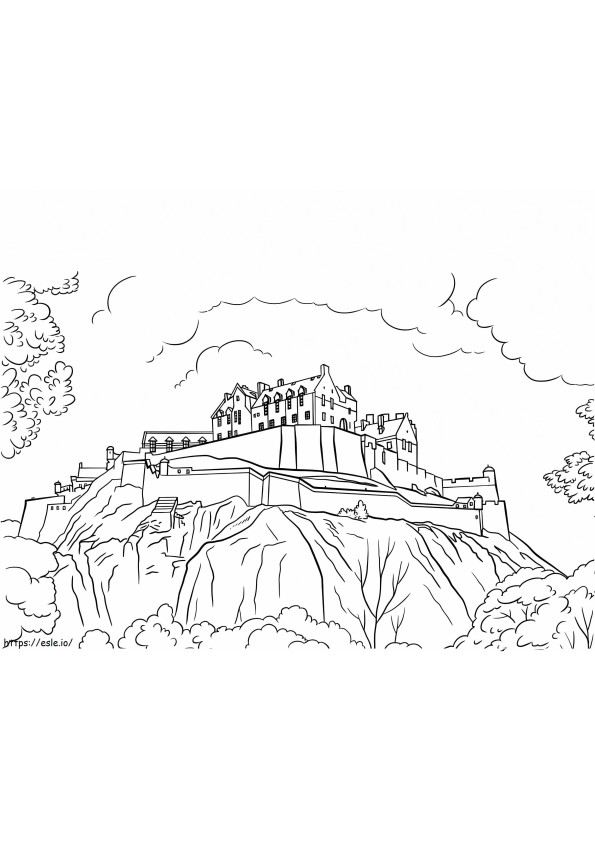 Castelo de Edimburgo para colorir