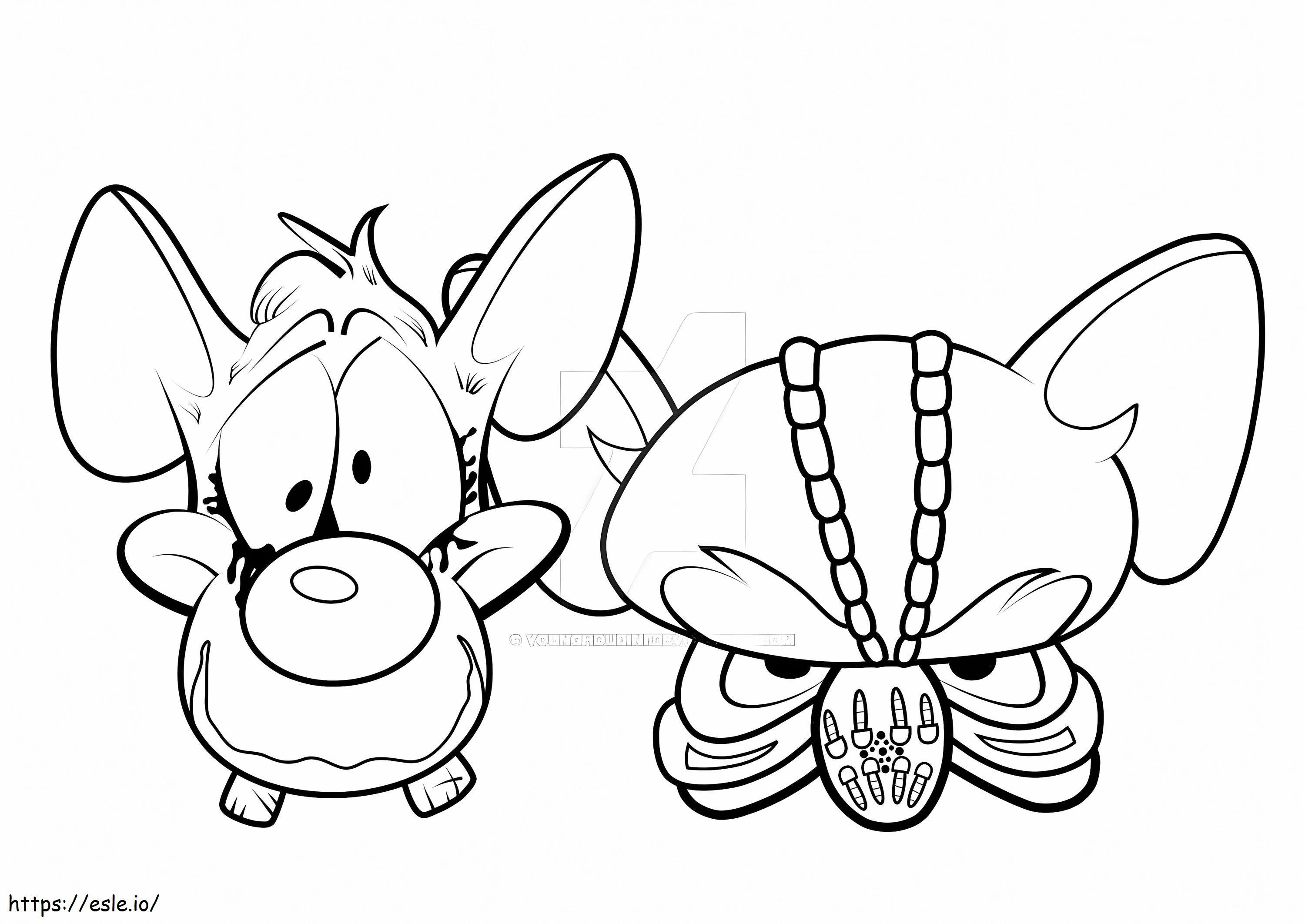 Pinky And The Brain Costume coloring page
