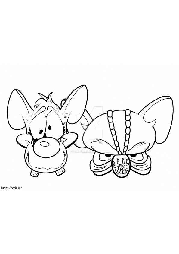 Pinky And The Brain Costume coloring page
