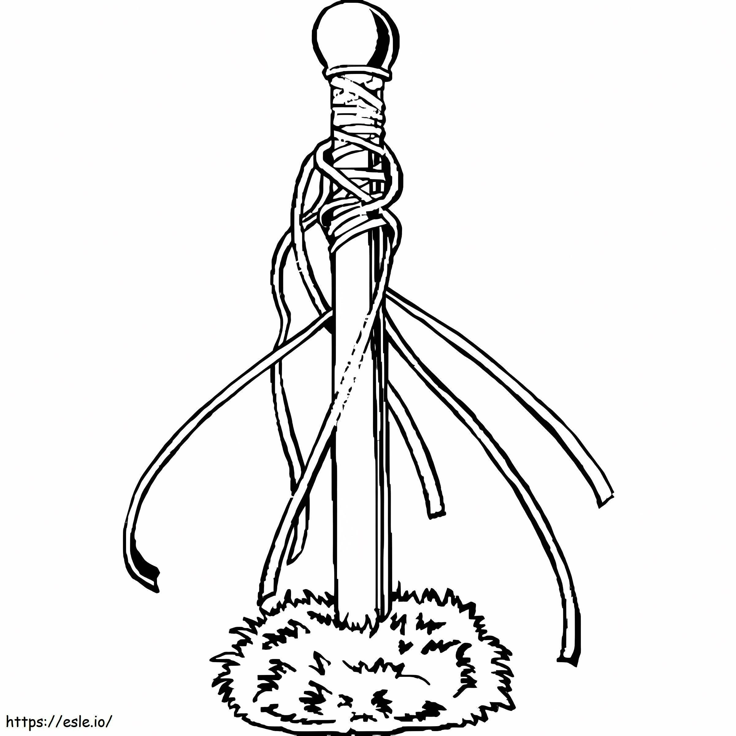 Maypole To Color coloring page