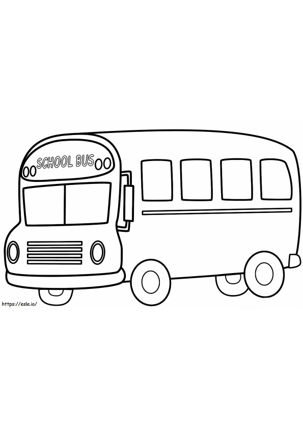 Awesome School Bus coloring page