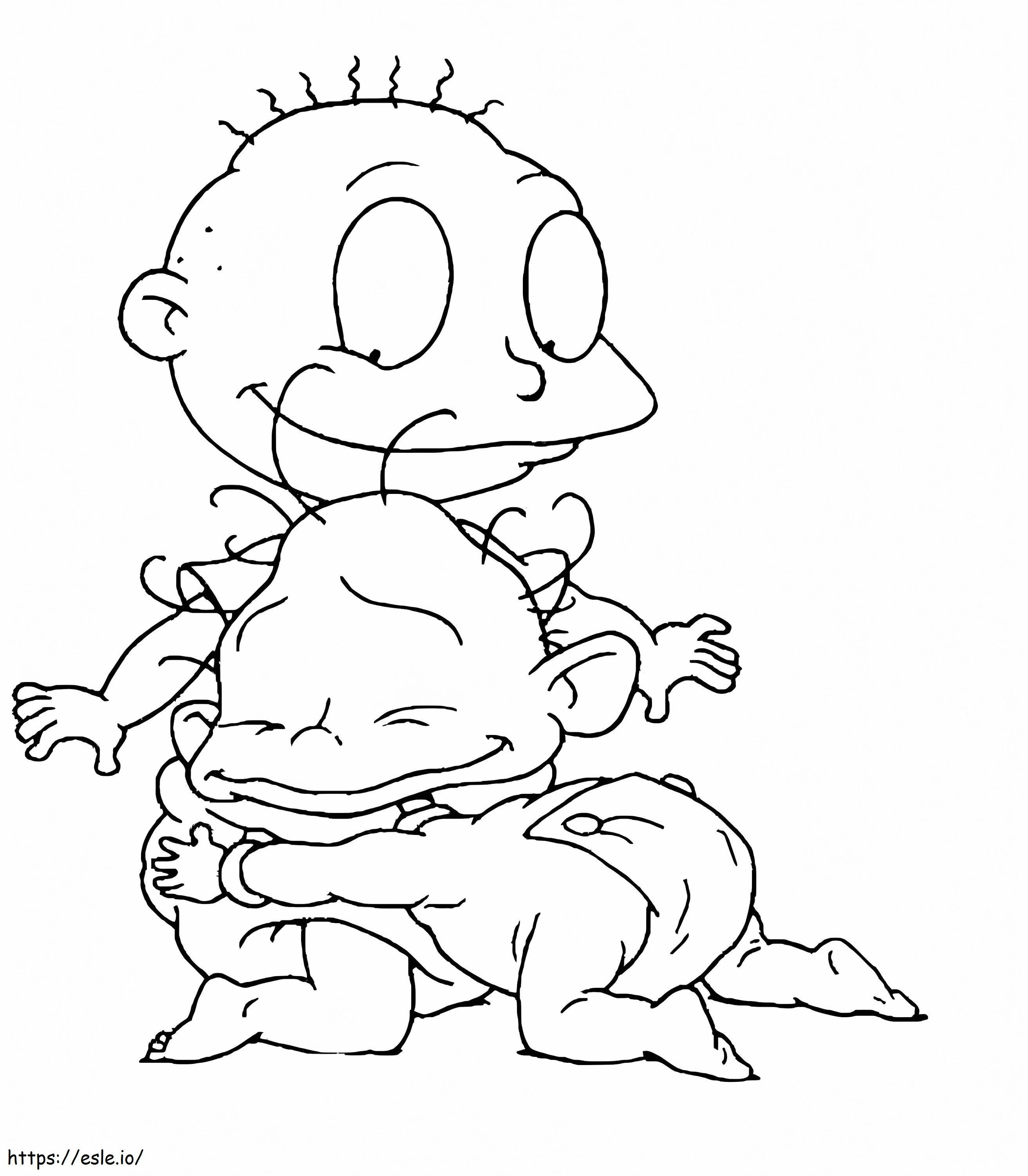 Susie e Tommy de Rugrats para colorir