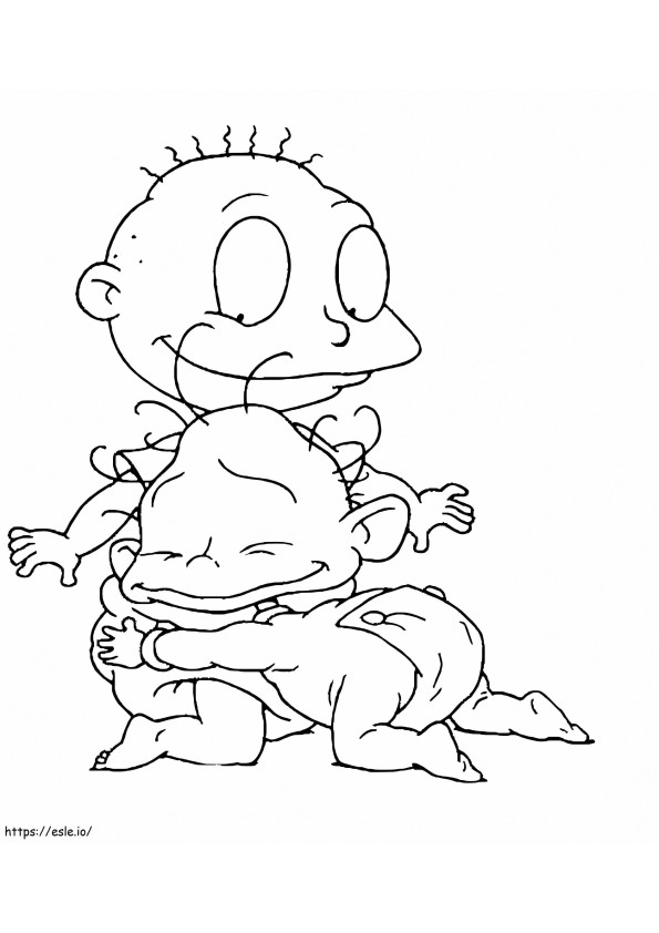 Susie e Tommy de Rugrats para colorir