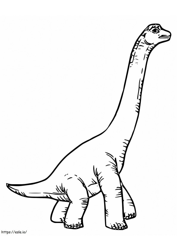 Coloriage Brachiosaure 10 à imprimer dessin