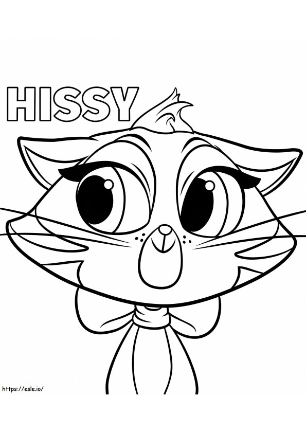 Desenho para colorir de Hissy From Bingo e Rolly Puppy Dog Pals para colorir