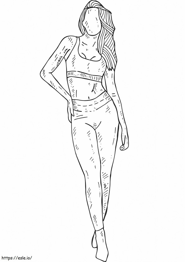 Ladys Body Tumblr coloring page