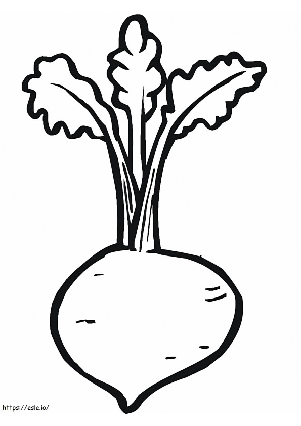 Beetroot To Print coloring page