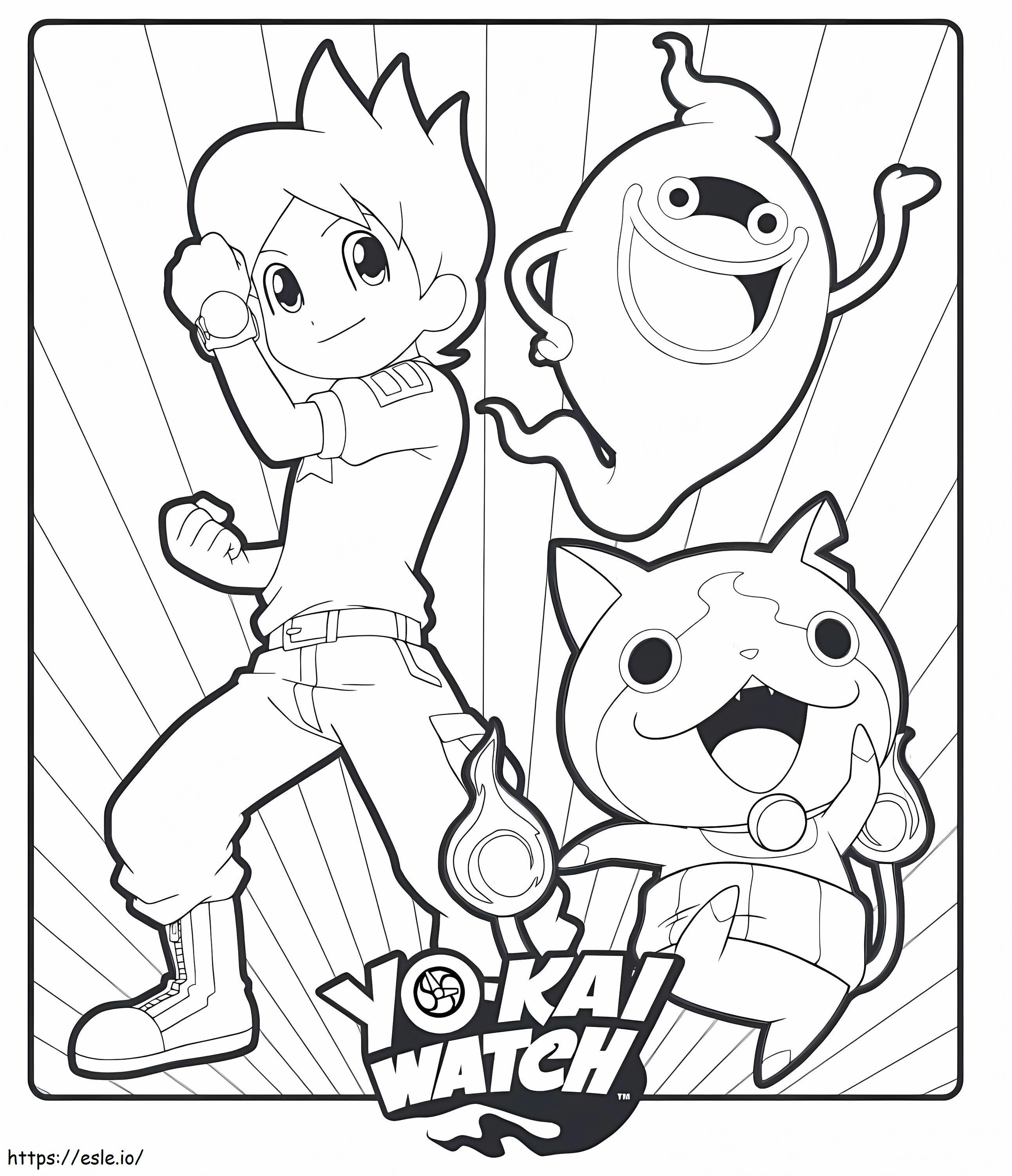 Yo Kai Watch coloring page