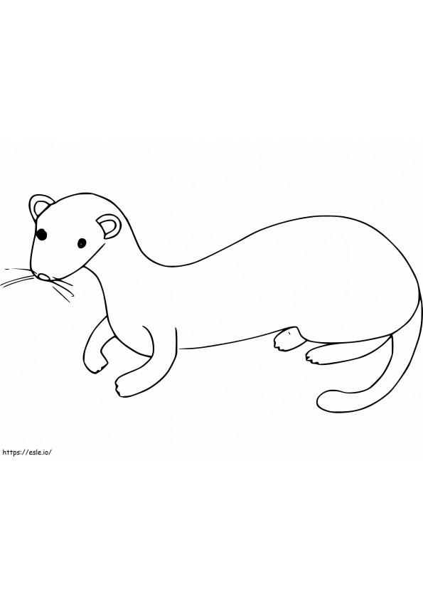 Weasel 14 coloring page
