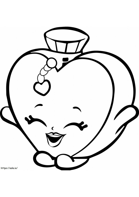 Heart Shopkin coloring page