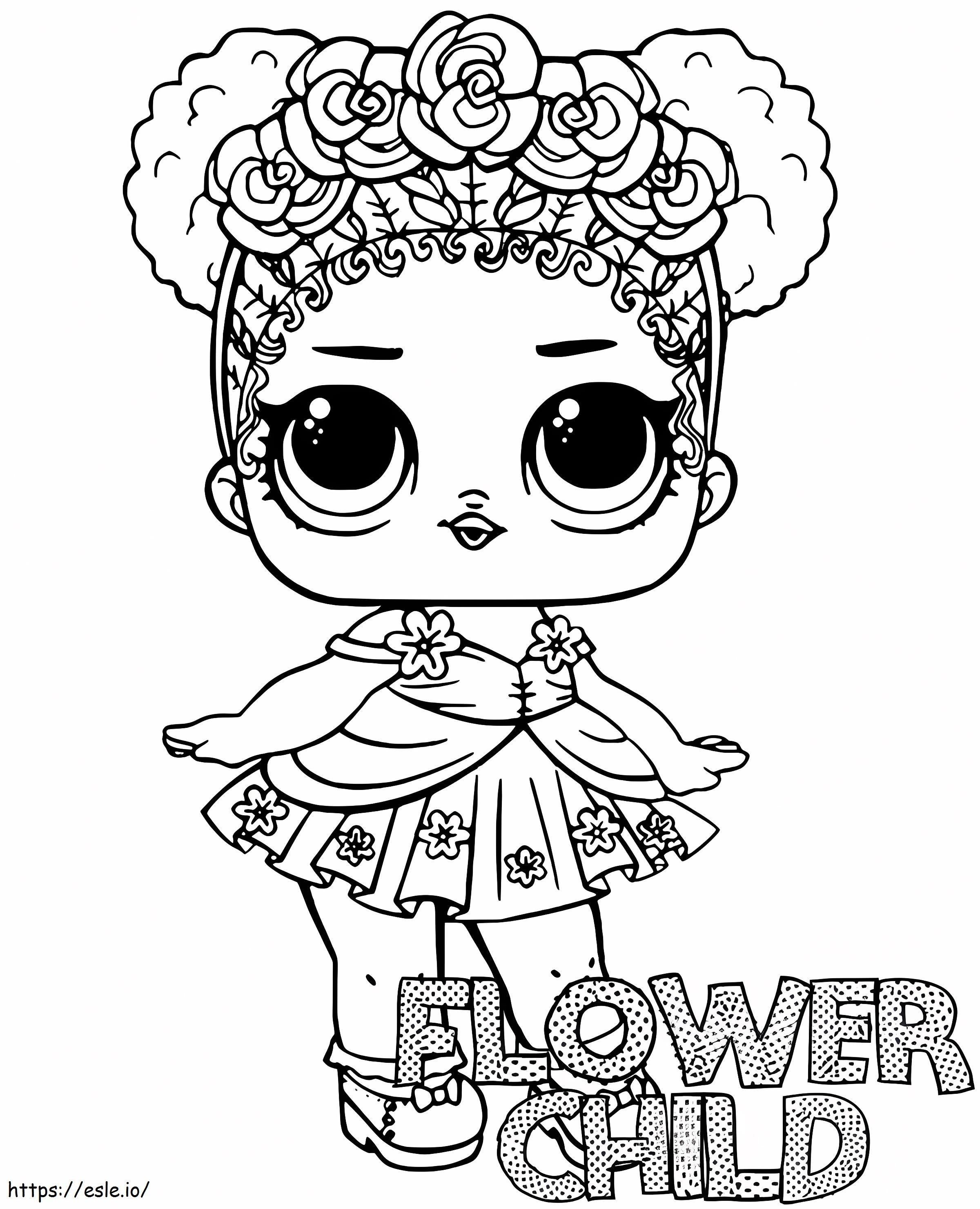 Coloriage 1572569696 Poupée enfant fleur Lol Surprise à imprimer dessin